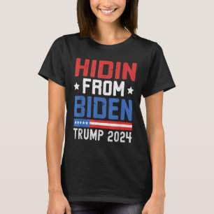 Hidin From Biden Kids Men Trump 2024 Funny Anti Jo T-Shirt