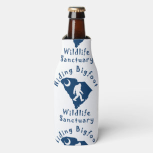 Hiding Bigfoot Wildlife Sanctuary Bottle Cooler
