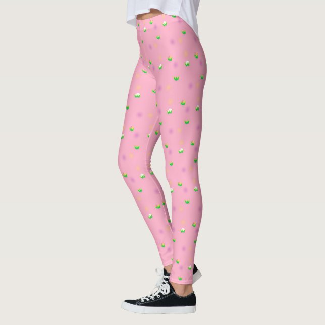 Hiding eggs bunny leggings (Left)