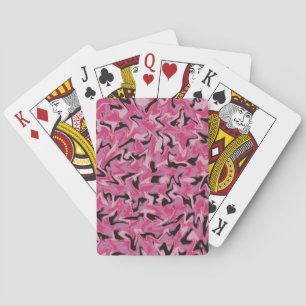 Hiding Flamingo..... Playing Cards