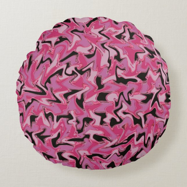 Hiding Flamingo..... Round Cushion (Front)