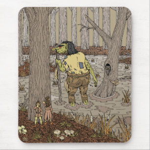 Hiding from Stinkbottom Troll Mouse Mat