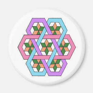 Hiding Stars Rangoli Magnet