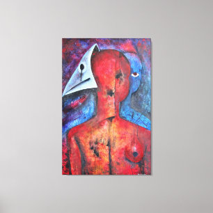 Hiding The Face Canvas Print