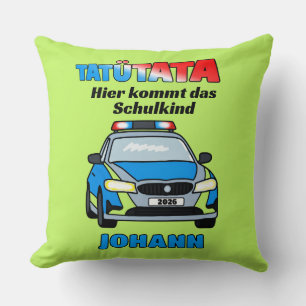 Hier kommt das Schulkind - Polizei Tatütata Cushion