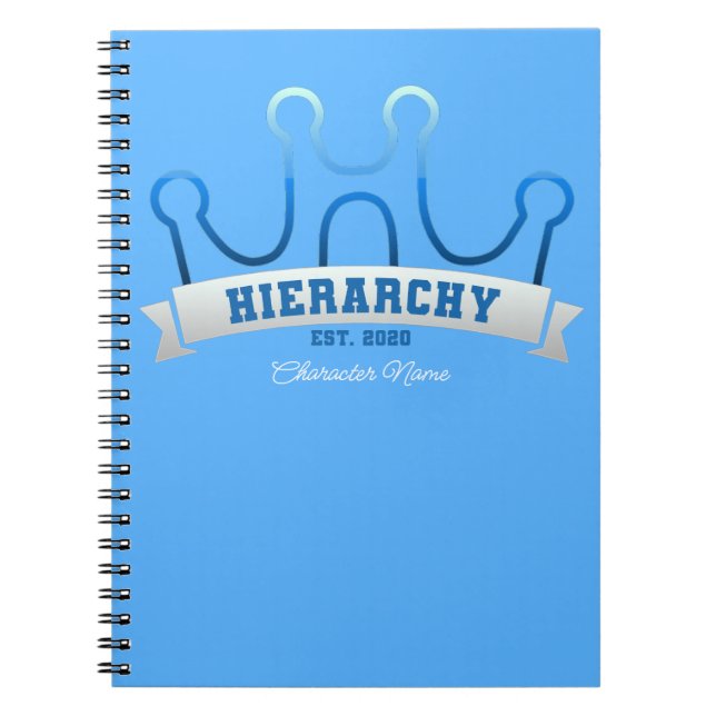 Hierarchy Logo Banner W/ Name Notebook (Front)