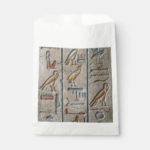 Hieroglyph Ancient Egypt Language Engraved Text Favour Bags