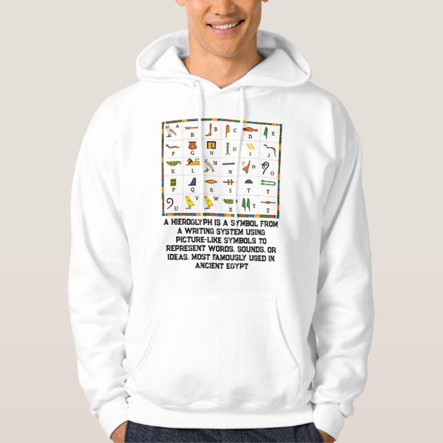 hieroglyph hoodie (Front)