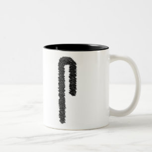 Hieroglyphic (3/4) Two-Tone coffee mug