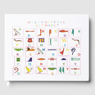 Hieroglyphic Alphabet Guest Book