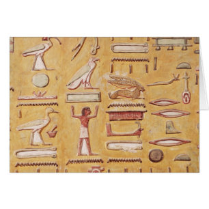 Hieroglyphics, from the Tomb of Seti I