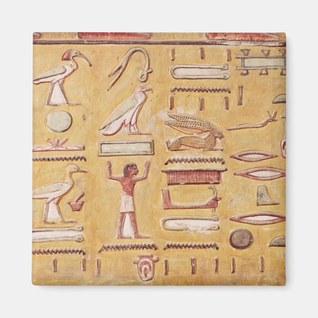 Hieroglyphics, from the Tomb of Seti I Magnet (Front)