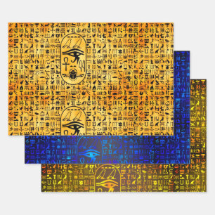 Hieroglyphics Sampler Wrapping Paper Sheet
