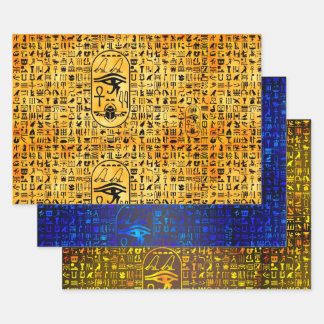Hieroglyphics Sampler Wrapping Paper Sheet