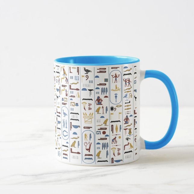 Hieroglyphs Ancient Egypt Pharaoh Mug (Right)