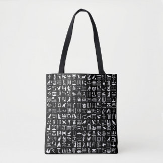 Hieroglyphs Tote Bag