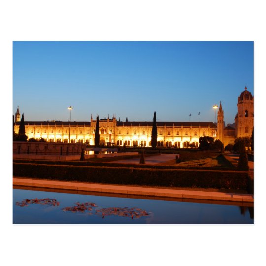 Hieronymites Monastery in Lisbon (sunset) Postcard