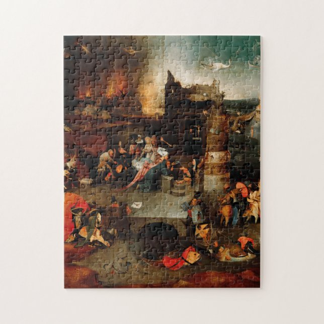 Hieronymus Bosch - Temptation Of Saint Anthony Jigsaw Puzzle (Vertical)