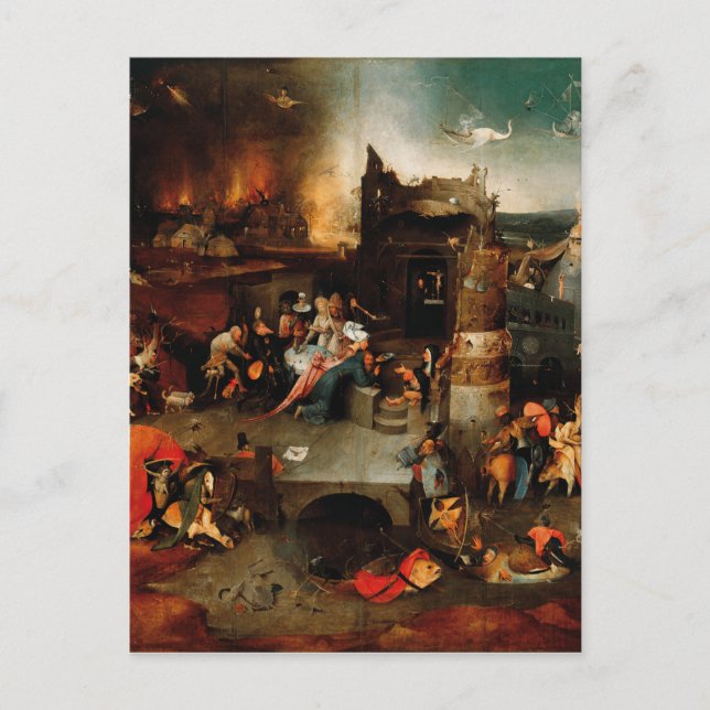 Hieronymus Bosch - Temptation Of Saint Anthony Postcard (Front)