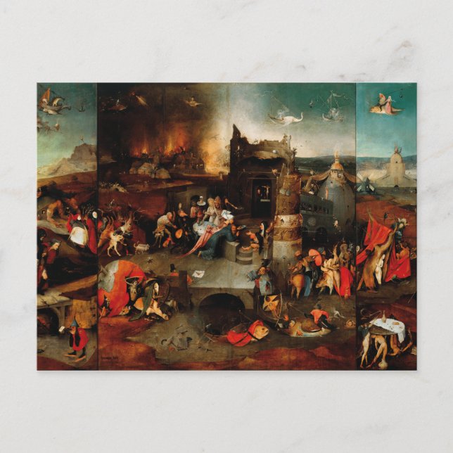 Hieronymus Bosch - Temptation Of Saint Anthony Postcard (Front)