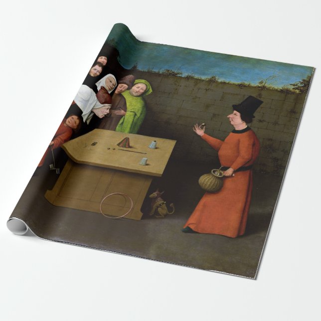 Hieronymus Bosch The Conjurer Wrapping Paper (Unrolled)