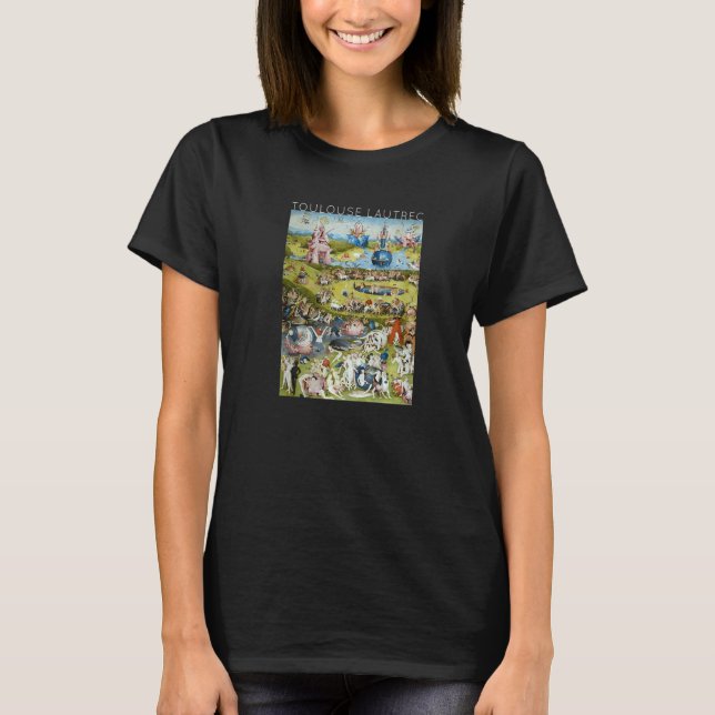 Hieronymus Bosch The Garden Of Earthly Delights Fo T-Shirt (Front)