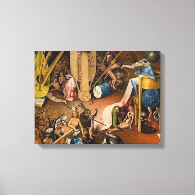 Hieronymus Bosch-The Garden of Hell Canvas Print (Front)