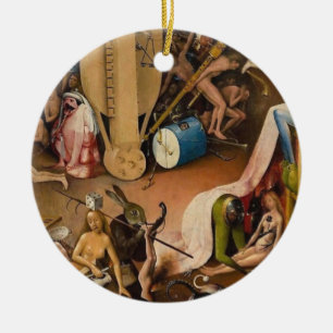 Hieronymus Bosch-The Garden of Hell Ceramic Tree Decoration