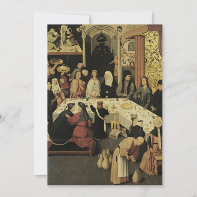Hieronymus Bosch - The Marriage Feast at Cana Invitation (Front)