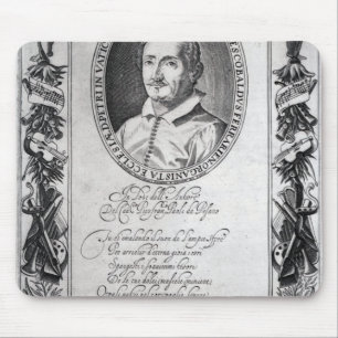 Hieronymus Frescobaldi, engraved by Christian Mouse Mat