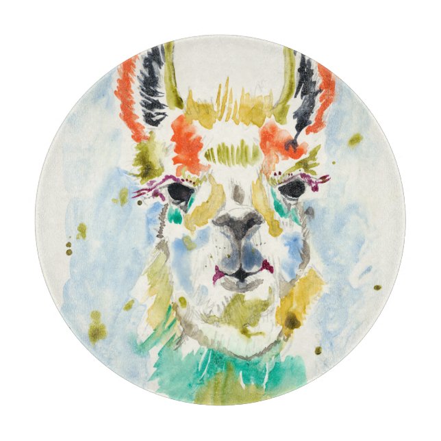 Hifi Llama - Portrait Cutting Board (Front)