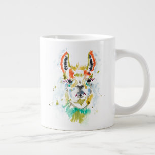 Hifi Llama - Portrait Large Coffee Mug