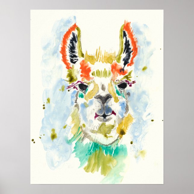 Hifi Llama - Portrait Poster (Front)