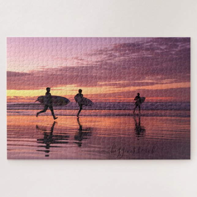 Higgins Beach 1014 piece Sunrise Surfing Jigsaw Puzzle (Horizontal)