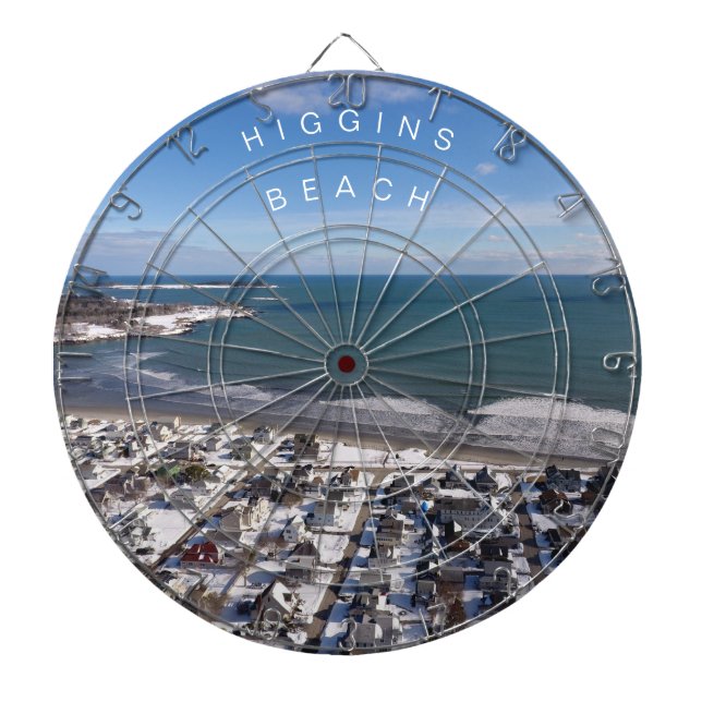 Higgins Beach Offseason Maine Dartboard (Front)