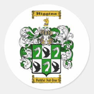 Higgins (English) Classic Round Sticker