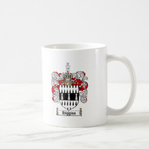 HIGGINS FAMILY CREST -  HIGGINS COAT OF ARMS COFFEE MUG