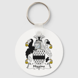 Higgins Family Crest Key Ring