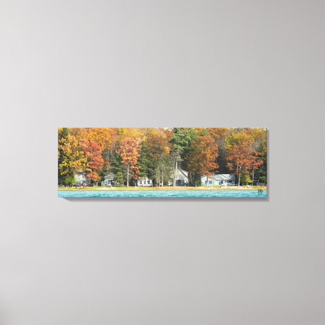 Higgins Lake house No. 52 Canvas Print (Front)