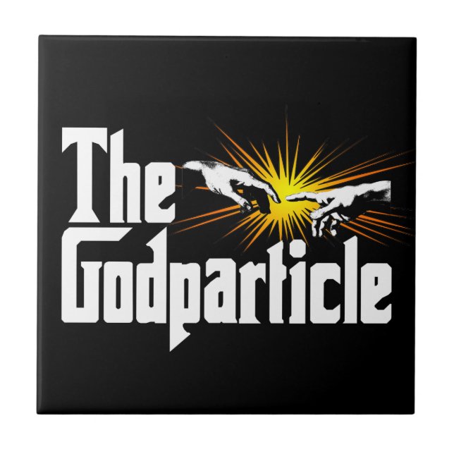 Higgs Boson The Godparticle - Funny Physics Nerd Tile (Front)