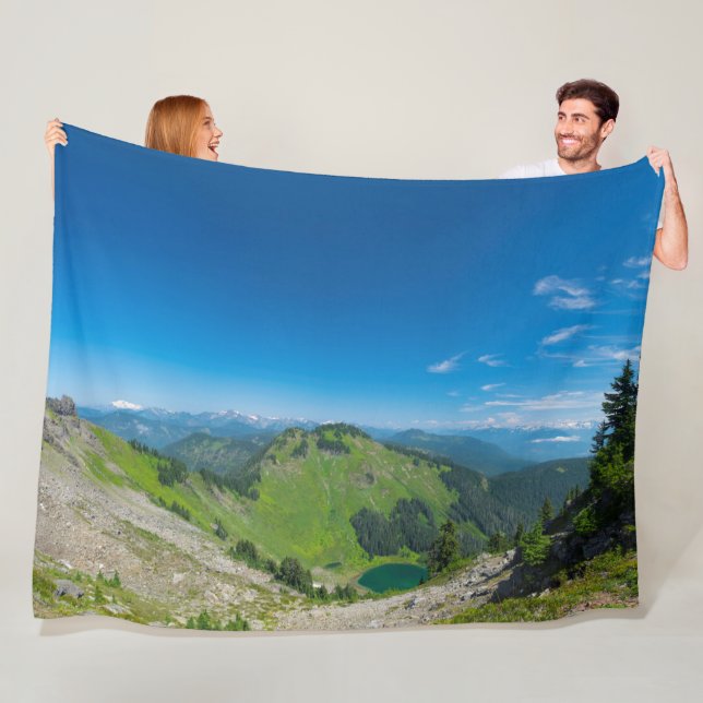 High Alpine Lake Fleece Blanket (In Situ)