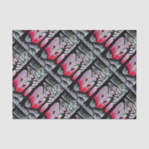 High and Dry Hearts Trees Goth Hearts Fantasy Art Tissue Paper