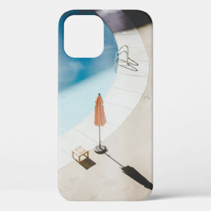 High angle photo of brown umbrella iPhone 12 case