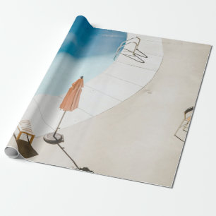High angle photo of brown umbrella wrapping paper