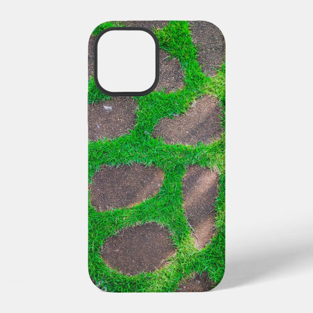 High angle photography of grass field iPhone case (Back)