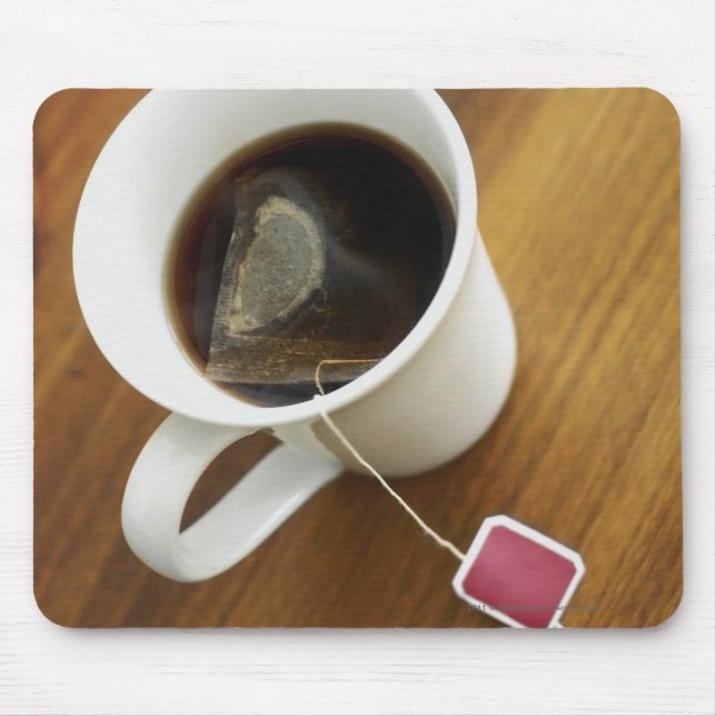 High angle view of a cup of tea mouse mat (Front)