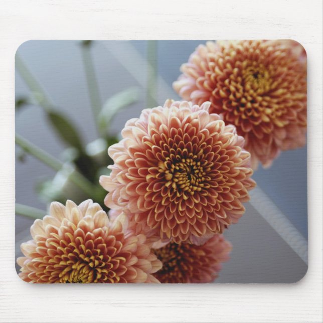 High angle view of flowers in a vase mouse mat (Front)