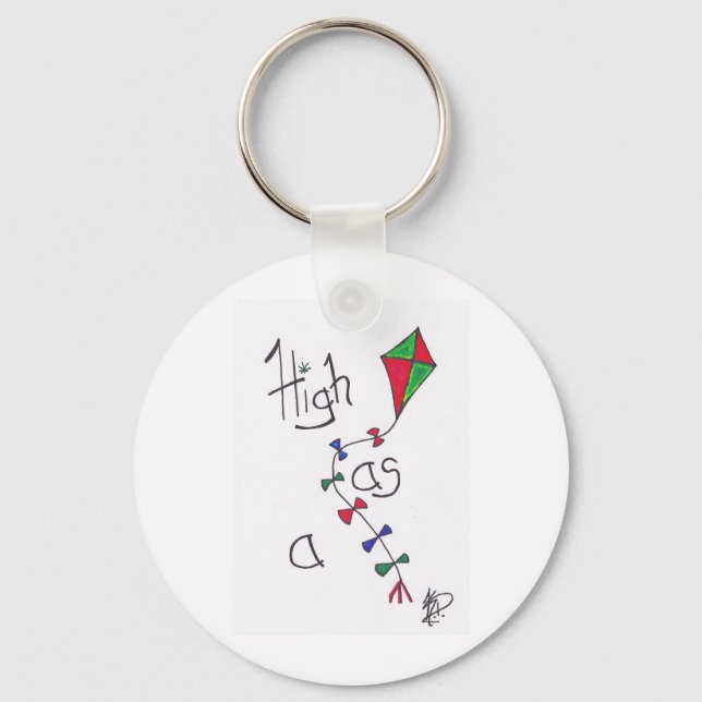 High as a kite key ring (Front)