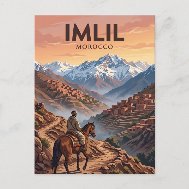 High Atlas Mountains Morocco Postcard (Front)