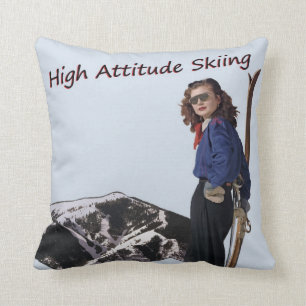 High Attitude Skiing Cushion